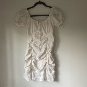 white boutique dress